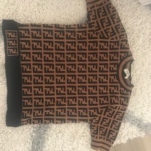 Fendi short sleeve sweater small